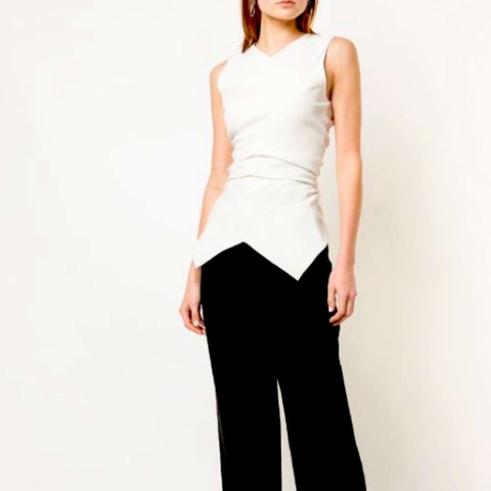 Proenza Schouler Textured Crepe Sleeveless Top